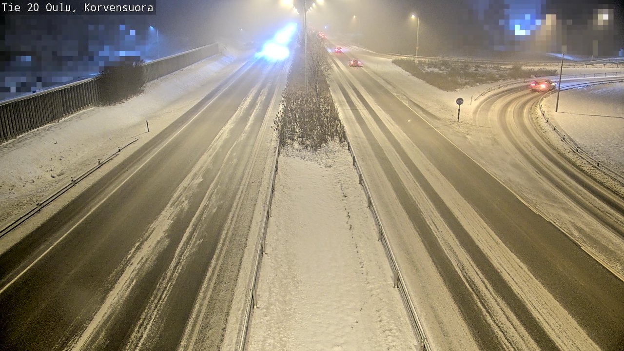 Weather Camera Image Väg 20 Uleåborg Korvensuora, Oulu, Pohjois-Pohjanmaa