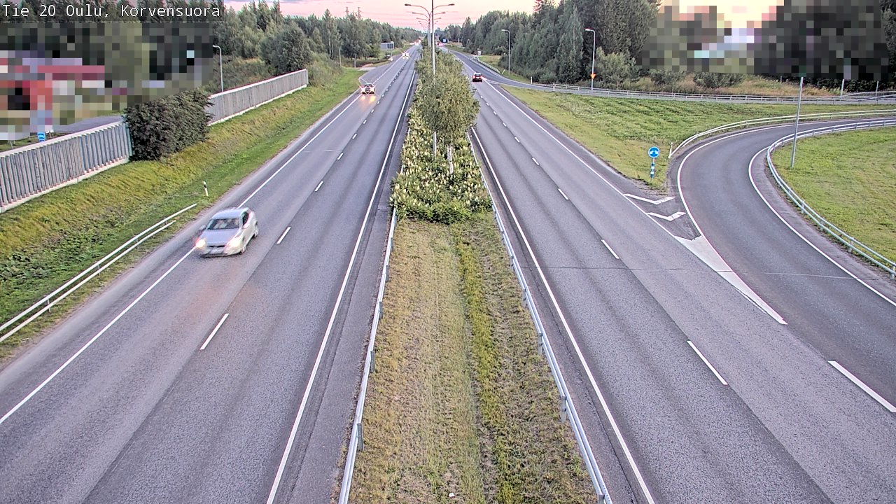 Kelikamerat Kuva Tie 20 Oulu Korvensuora, Oulu, Pohjois-Pohjanmaa