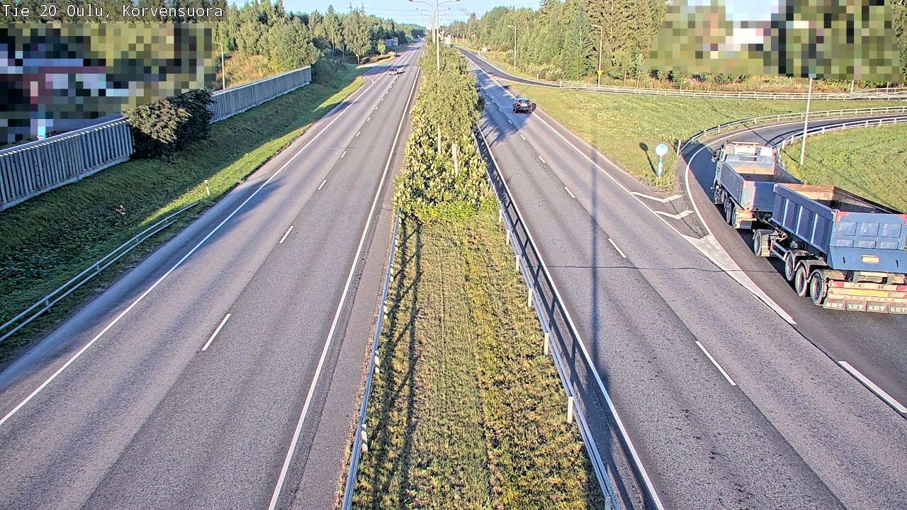 Weather Camera Image Road 20 Oulu Korvensuora, Oulu, Pohjois-Pohjanmaa