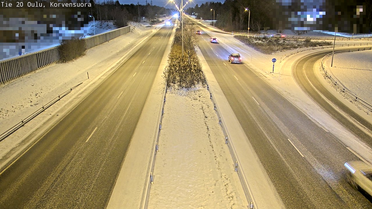 Kelikamerat Kuva Tie 20 Oulu Korvensuora, Oulu, Pohjois-Pohjanmaa