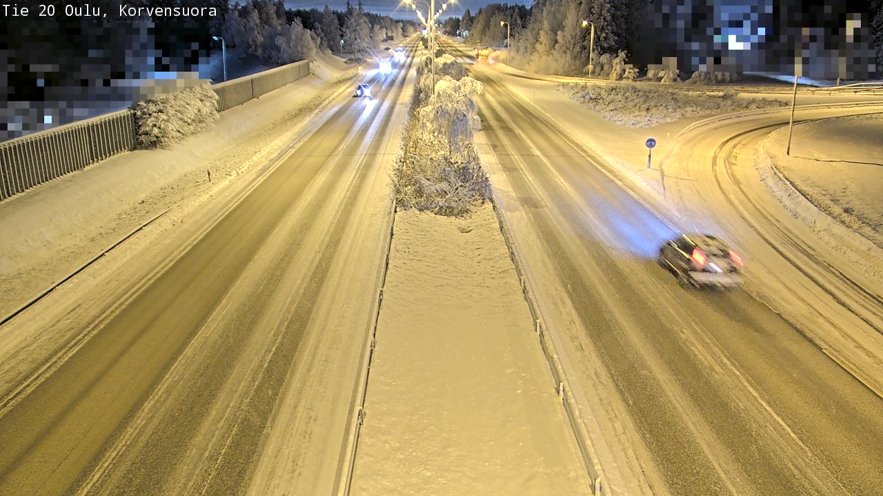 Kelikamerat Kuva Tie 20 Oulu Korvensuora, Oulu, Pohjois-Pohjanmaa