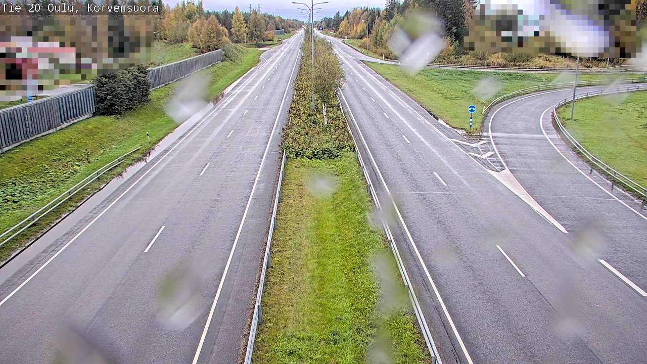 Weather Camera Image Road 20 Oulu Korvensuora, Oulu, Pohjois-Pohjanmaa