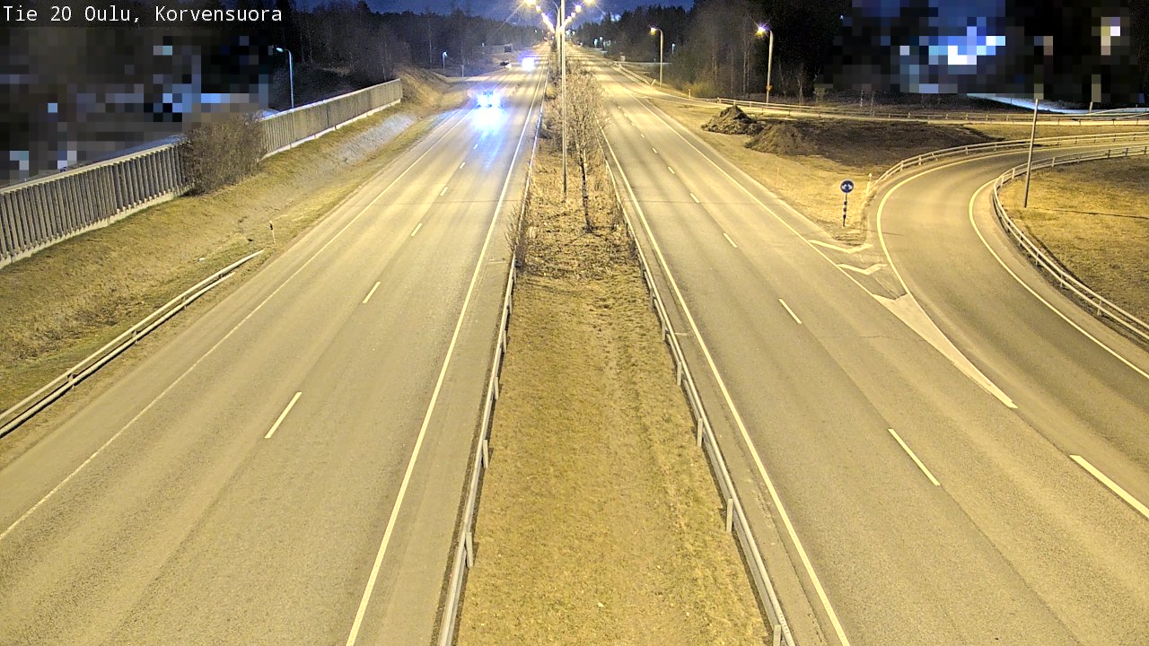 Kelikamerat Kuva Tie 20 Oulu Korvensuora, Oulu, Pohjois-Pohjanmaa