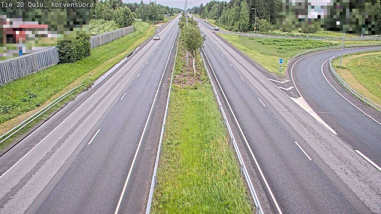 Weather Camera Image Väg 20 Uleåborg Korvensuora, Oulu, Pohjois-Pohjanmaa