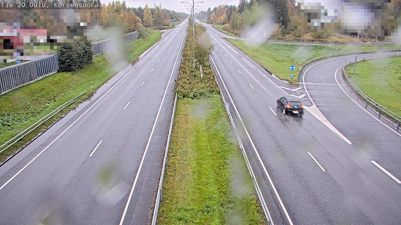 Weather Camera Image Road 20 Oulu Korvensuora, Oulu, Pohjois-Pohjanmaa