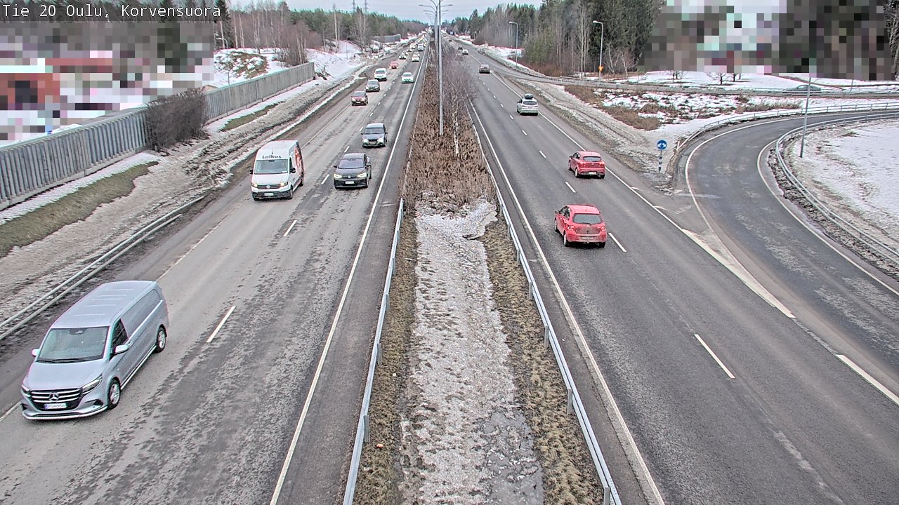 Weather Camera Image Road 20 Oulu Korvensuora, Oulu, Pohjois-Pohjanmaa