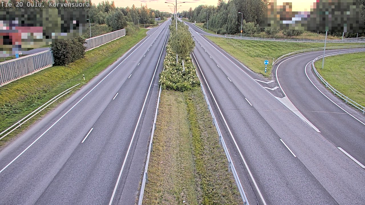 Kelikamerat Kuva Tie 20 Oulu Korvensuora, Oulu, Pohjois-Pohjanmaa