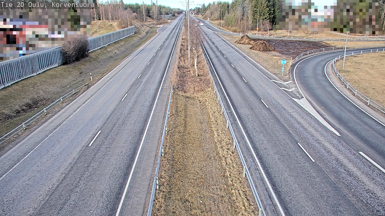 Kelikamerat Kuva Tie 20 Oulu Korvensuora, Oulu, Pohjois-Pohjanmaa