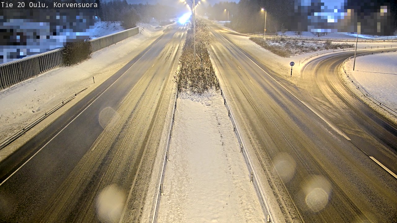 Weather Camera Image Väg 20 Uleåborg Korvensuora, Oulu, Pohjois-Pohjanmaa