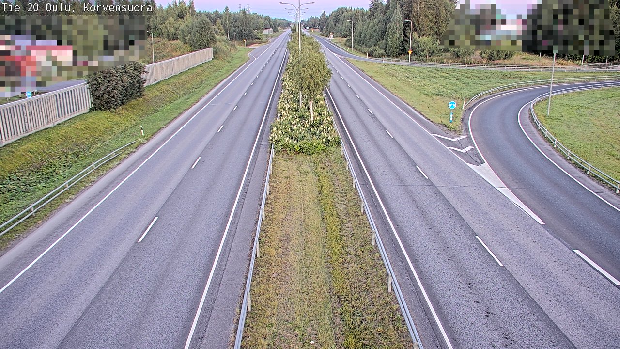 Kelikamerat Kuva Tie 20 Oulu Korvensuora, Oulu, Pohjois-Pohjanmaa
