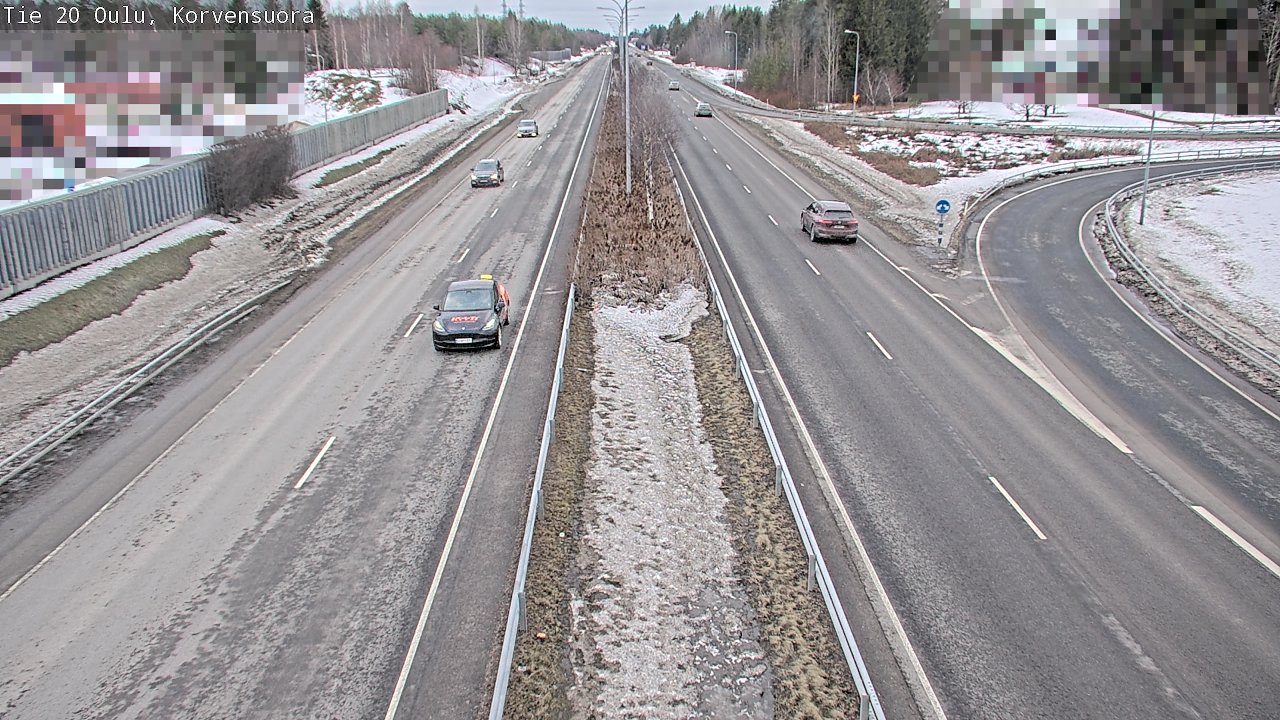 Weather Camera Image Road 20 Oulu Korvensuora, Oulu, Pohjois-Pohjanmaa