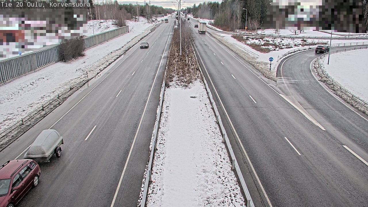 Kelikamerat Kuva Tie 20 Oulu Korvensuora, Oulu, Pohjois-Pohjanmaa