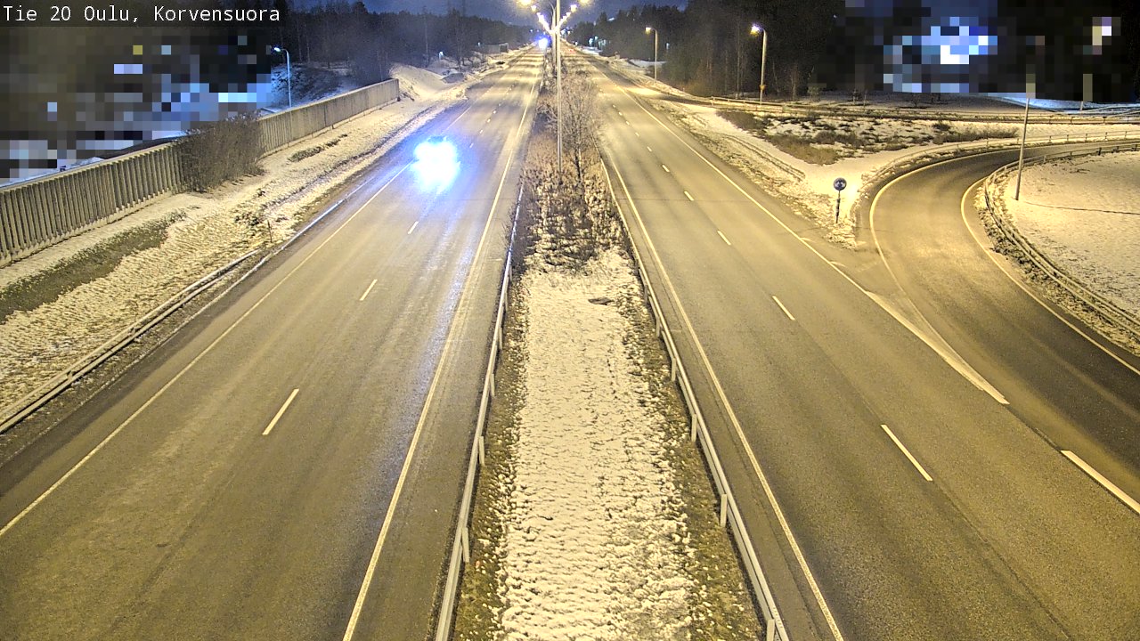 Kelikamerat Kuva Tie 20 Oulu Korvensuora, Oulu, Pohjois-Pohjanmaa