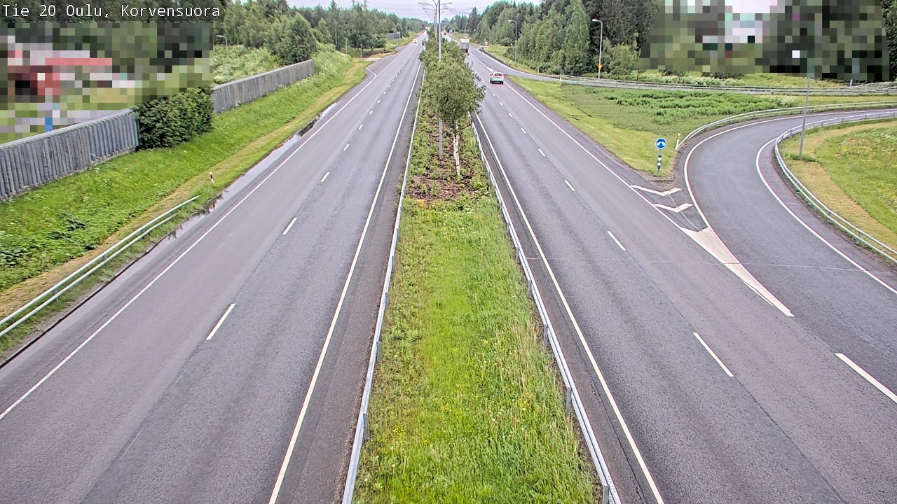 Kelikamerat Kuva Tie 20 Oulu Korvensuora, Oulu, Pohjois-Pohjanmaa