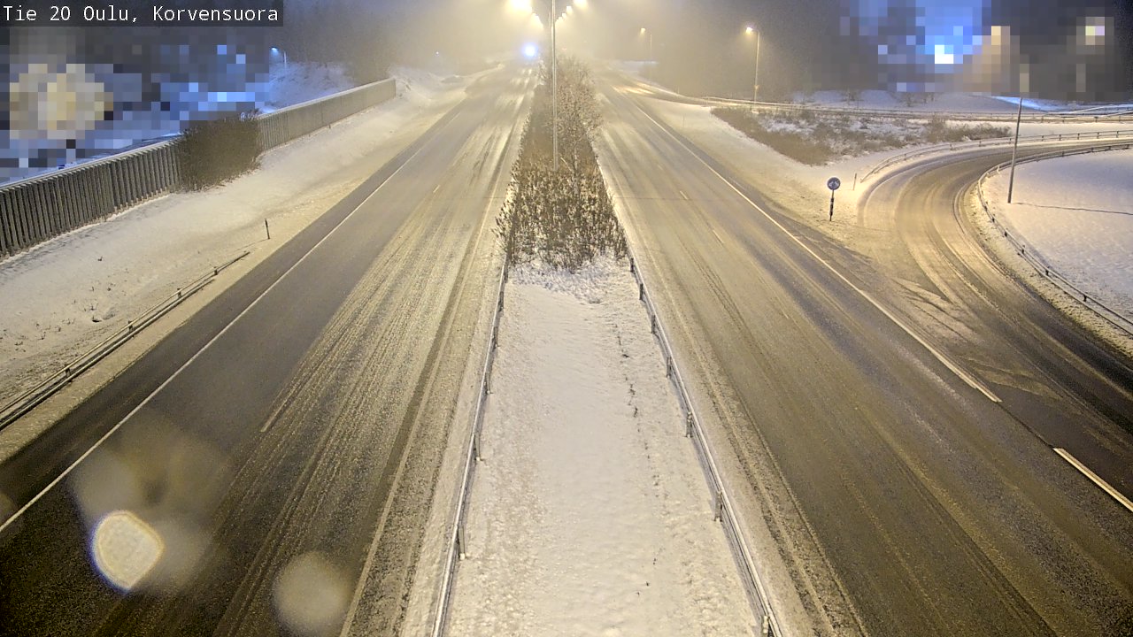 Weather Camera Image Väg 20 Uleåborg Korvensuora, Oulu, Pohjois-Pohjanmaa