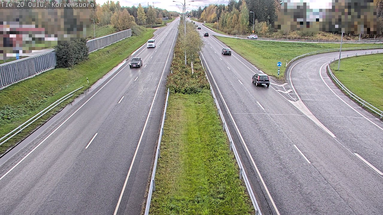 Kelikamerat Kuva Tie 20 Oulu Korvensuora, Oulu, Pohjois-Pohjanmaa