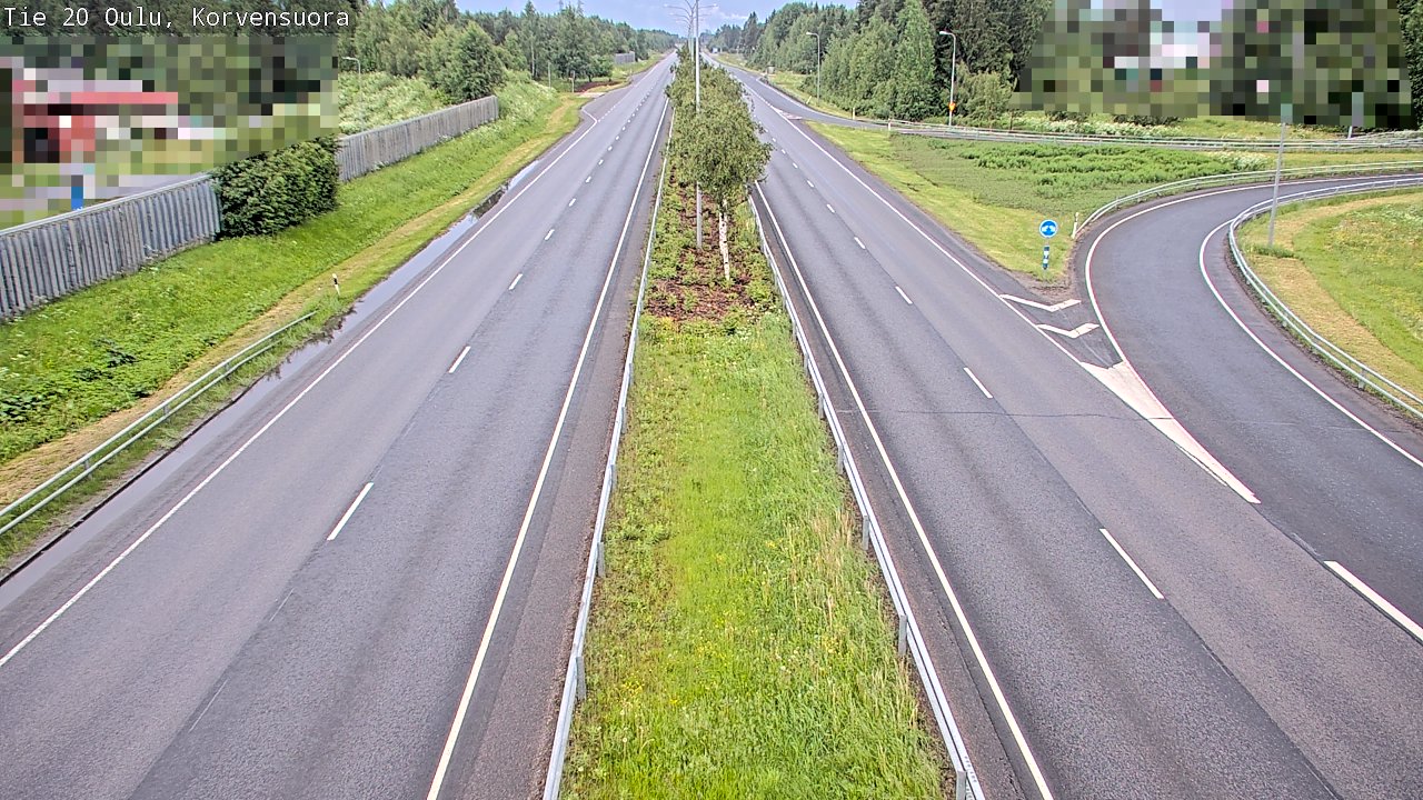 Kelikamerat Kuva Tie 20 Oulu Korvensuora, Oulu, Pohjois-Pohjanmaa