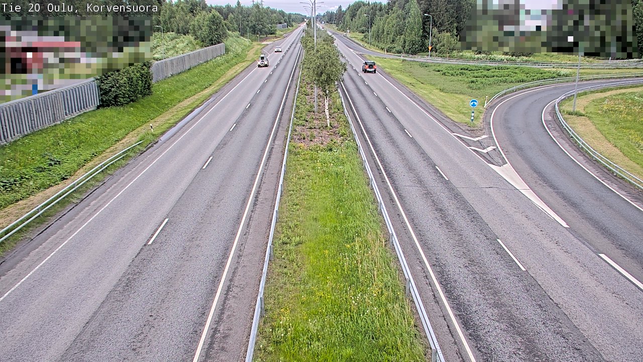 Kelikamerat Kuva Tie 20 Oulu Korvensuora, Oulu, Pohjois-Pohjanmaa