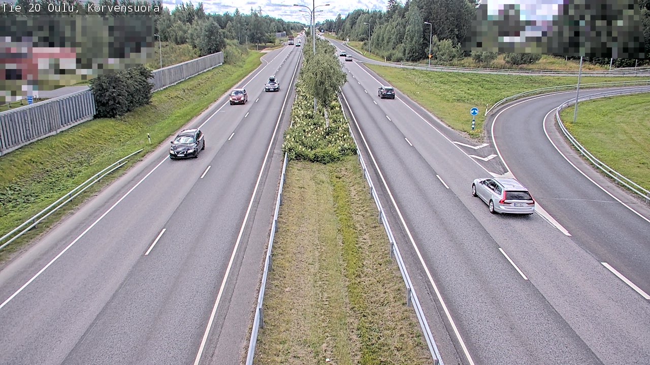 Kelikamerat Kuva Tie 20 Oulu Korvensuora, Oulu, Pohjois-Pohjanmaa