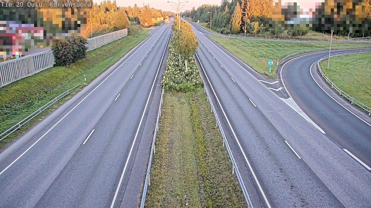 Kelikamerat Kuva Tie 20 Oulu Korvensuora, Oulu, Pohjois-Pohjanmaa