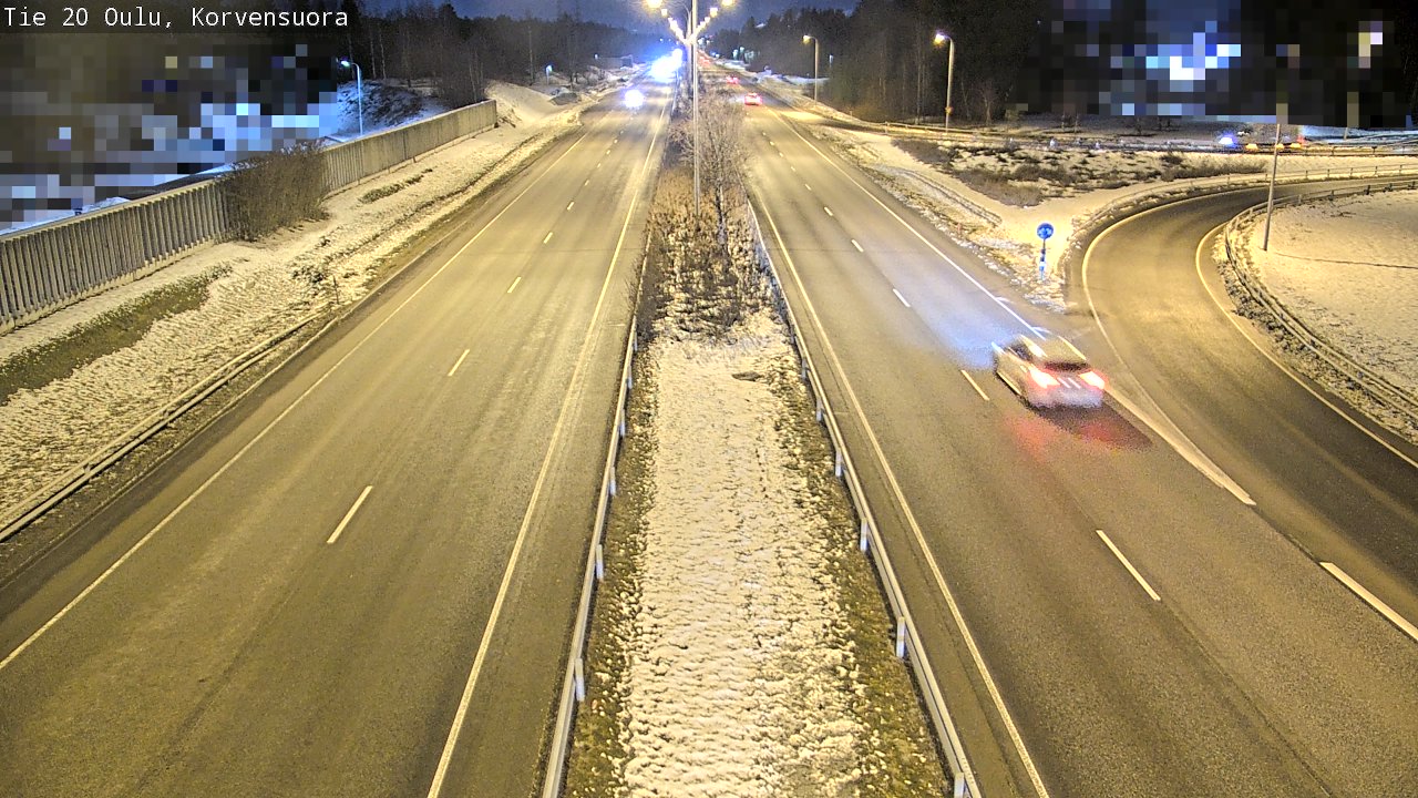 Kelikamerat Kuva Tie 20 Oulu Korvensuora, Oulu, Pohjois-Pohjanmaa