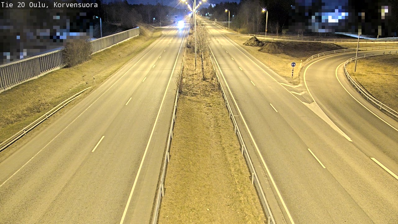 Kelikamerat Kuva Tie 20 Oulu Korvensuora, Oulu, Pohjois-Pohjanmaa