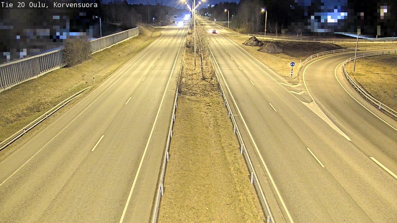 Kelikamerat Kuva Tie 20 Oulu Korvensuora, Oulu, Pohjois-Pohjanmaa