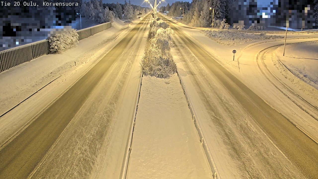 Weather Camera Image Road 20 Oulu Korvensuora, Oulu, Pohjois-Pohjanmaa