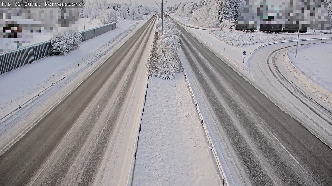 Weather Camera Image Väg 20 Uleåborg Korvensuora, Oulu, Pohjois-Pohjanmaa