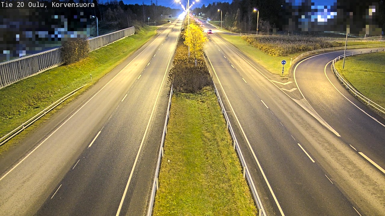 Kelikamerat Kuva Tie 20 Oulu Korvensuora, Oulu, Pohjois-Pohjanmaa