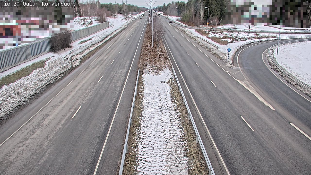 Weather Camera Image Road 20 Oulu Korvensuora, Oulu, Pohjois-Pohjanmaa