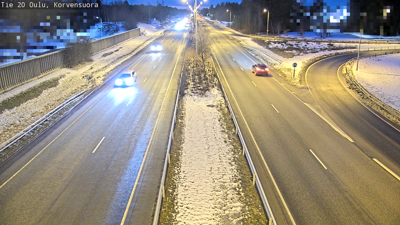 Kelikamerat Kuva Tie 20 Oulu Korvensuora, Oulu, Pohjois-Pohjanmaa