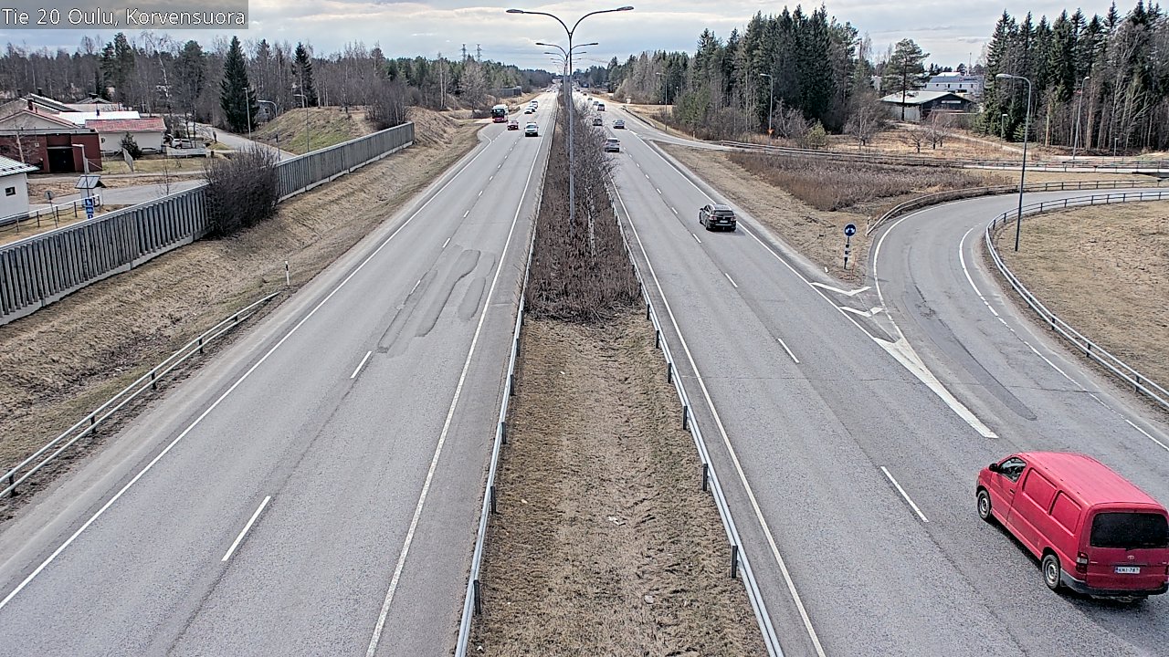 Kelikamerat Kuva Tie 20 Oulu Korvensuora, Oulu, Pohjois-Pohjanmaa