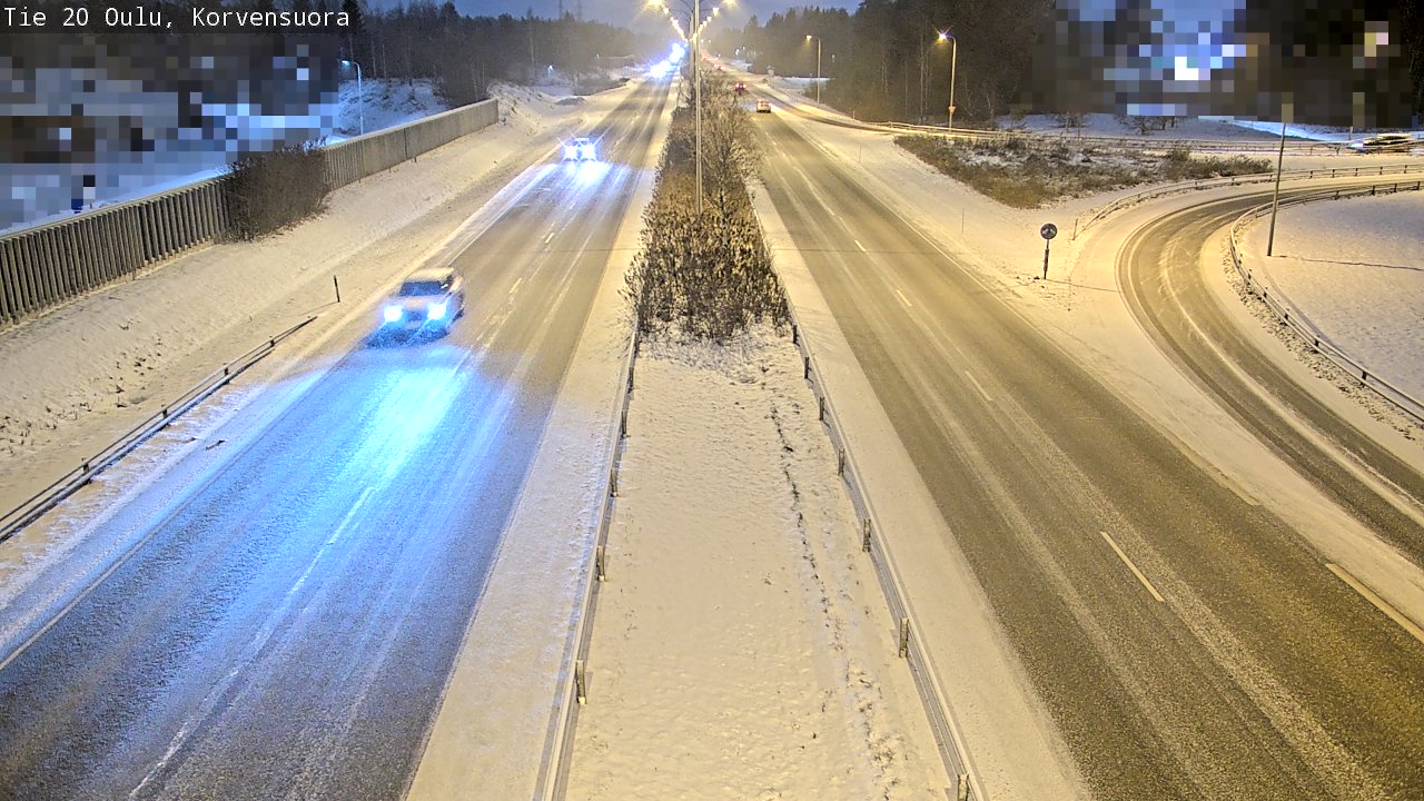 Kelikamerat Kuva Tie 20 Oulu Korvensuora, Oulu, Pohjois-Pohjanmaa