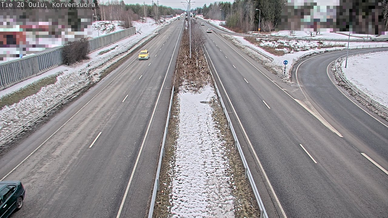 Weather Camera Image Road 20 Oulu Korvensuora, Oulu, Pohjois-Pohjanmaa
