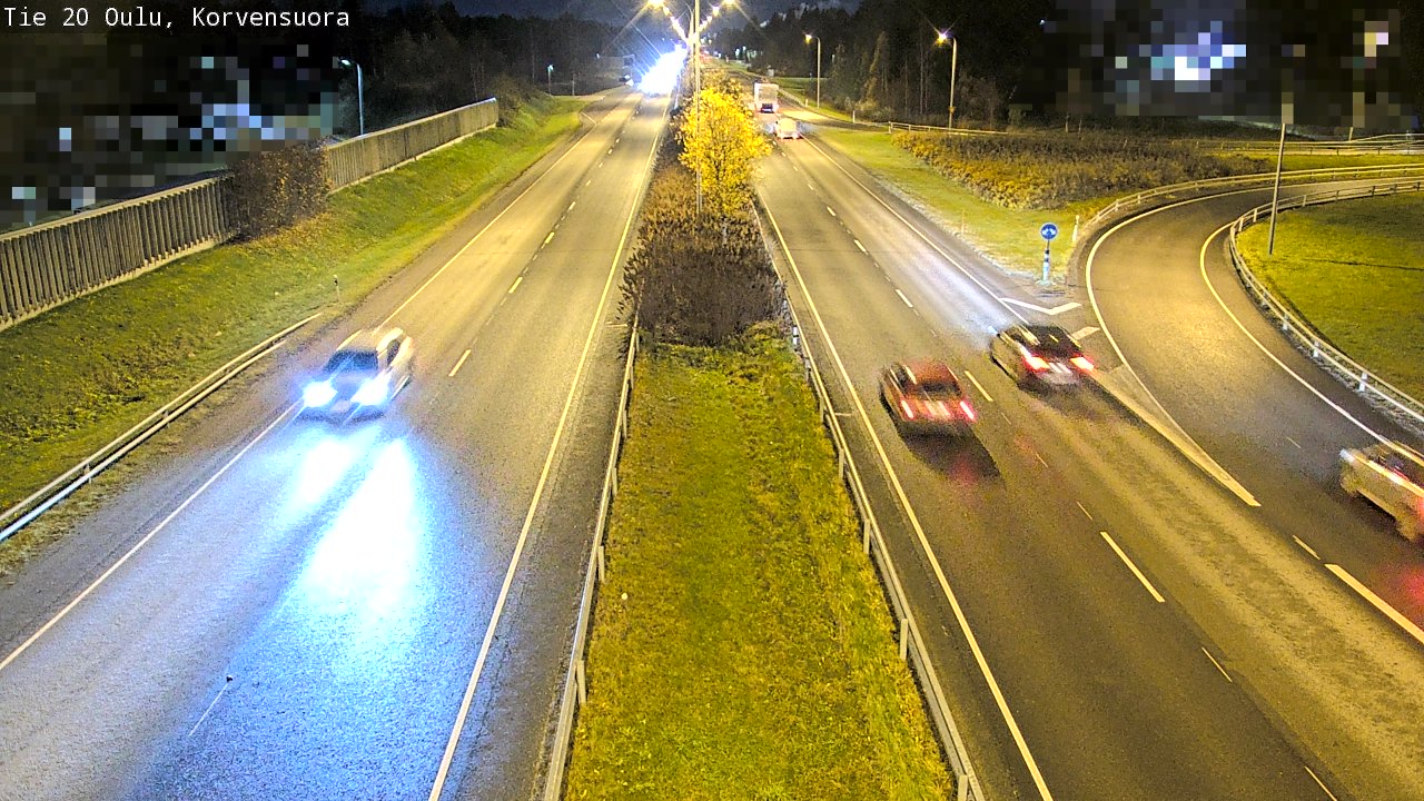 Kelikamerat Kuva Tie 20 Oulu Korvensuora, Oulu, Pohjois-Pohjanmaa