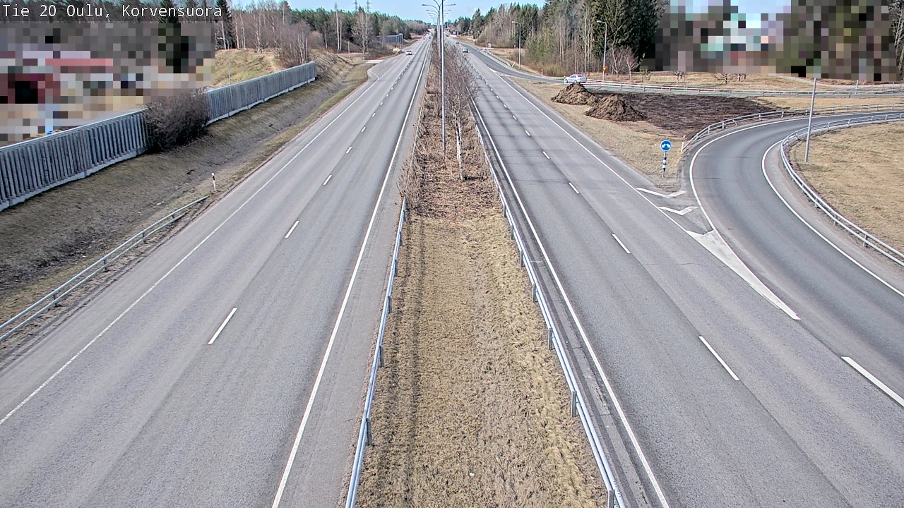 Kelikamerat Kuva Tie 20 Oulu Korvensuora, Oulu, Pohjois-Pohjanmaa