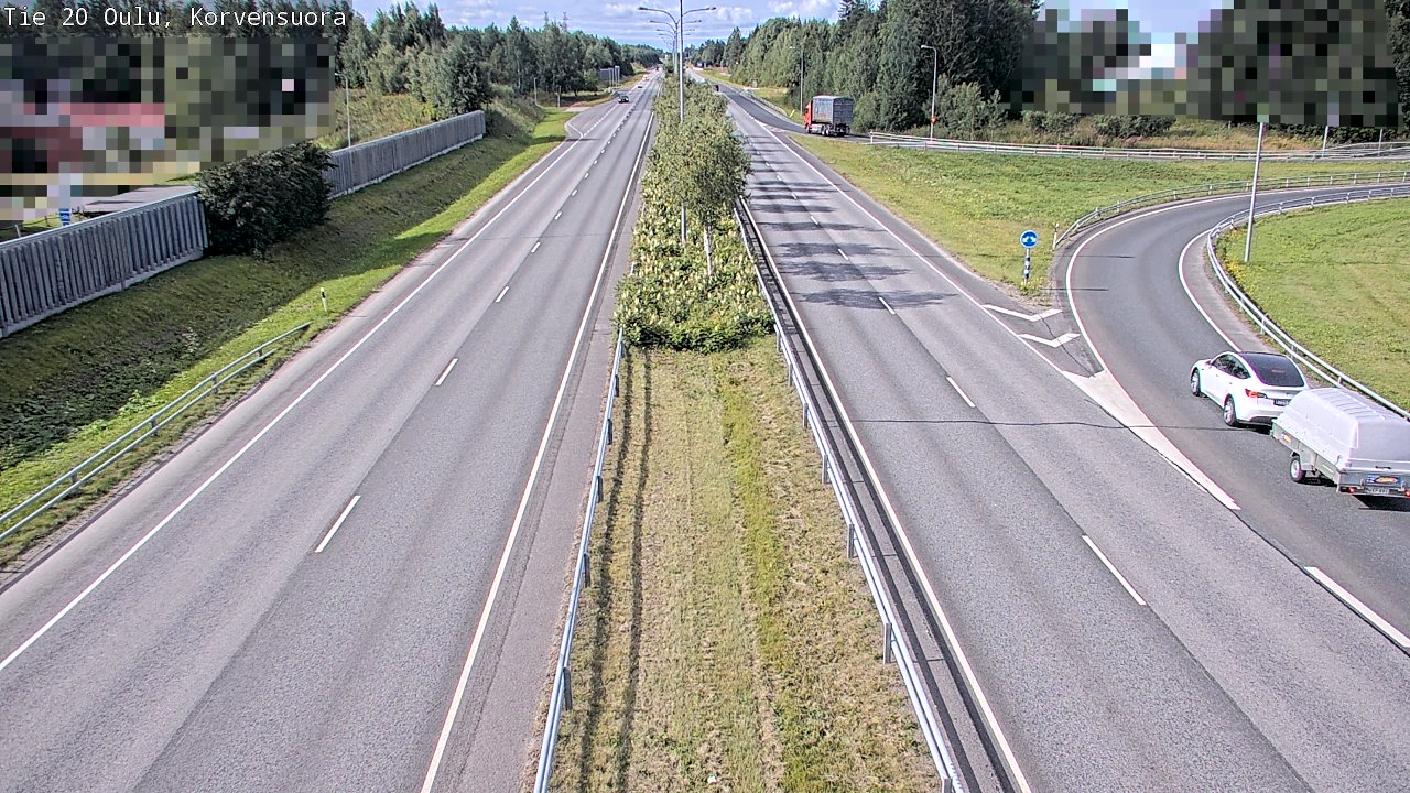Kelikamerat Kuva Tie 20 Oulu Korvensuora, Oulu, Pohjois-Pohjanmaa