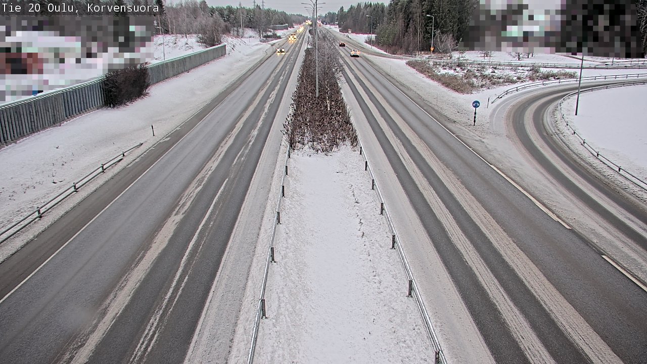 Weather Camera Image Väg 20 Uleåborg Korvensuora, Oulu, Pohjois-Pohjanmaa