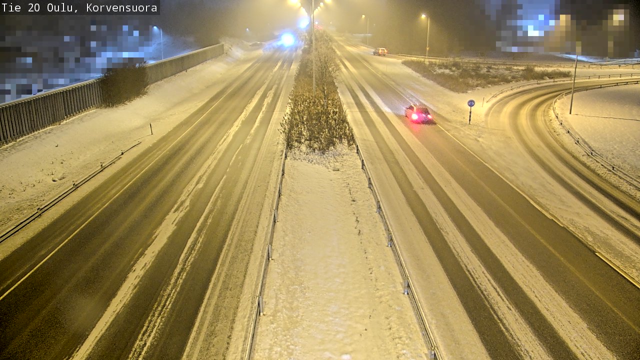 Weather Camera Image Väg 20 Uleåborg Korvensuora, Oulu, Pohjois-Pohjanmaa
