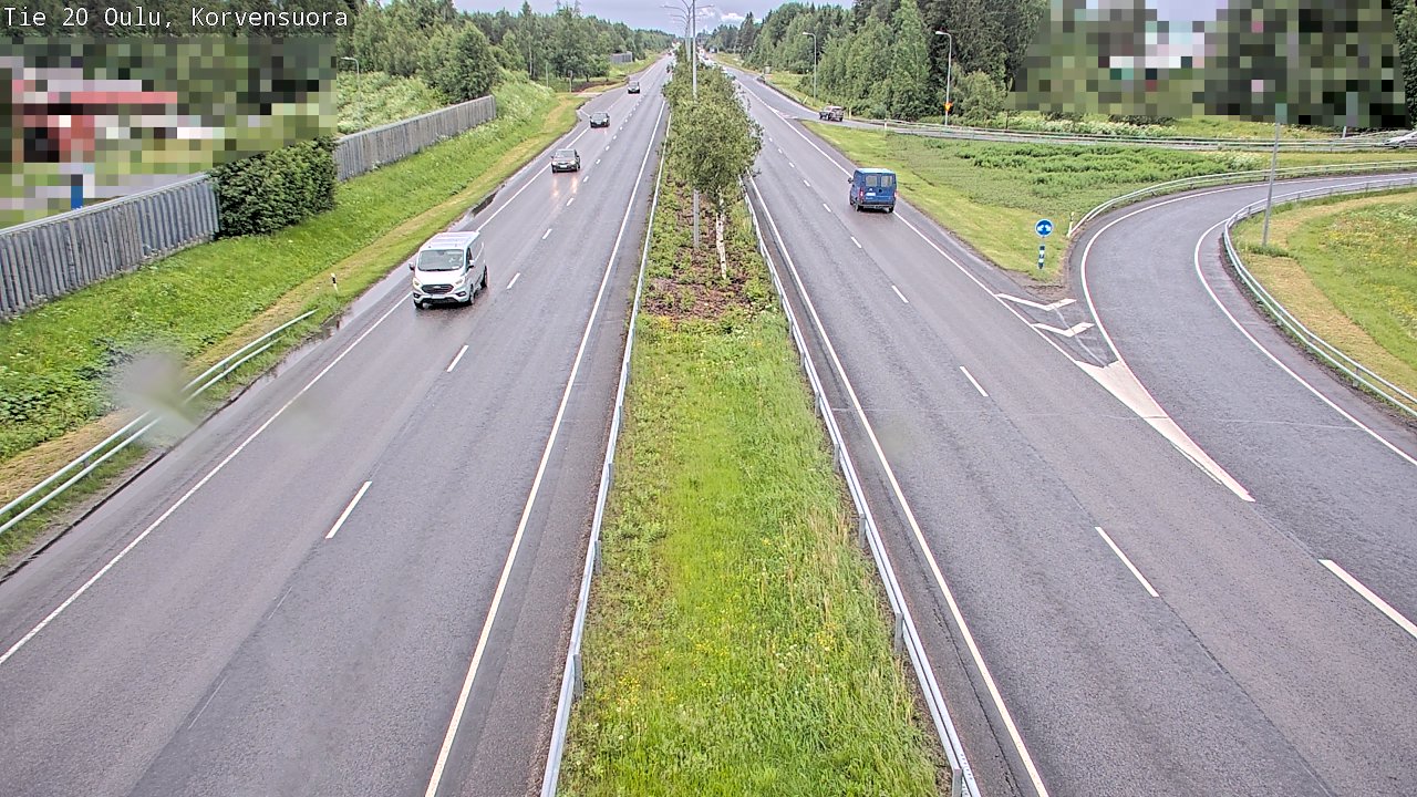 Weather Camera Image Road 20 Oulu Korvensuora, Oulu, Pohjois-Pohjanmaa