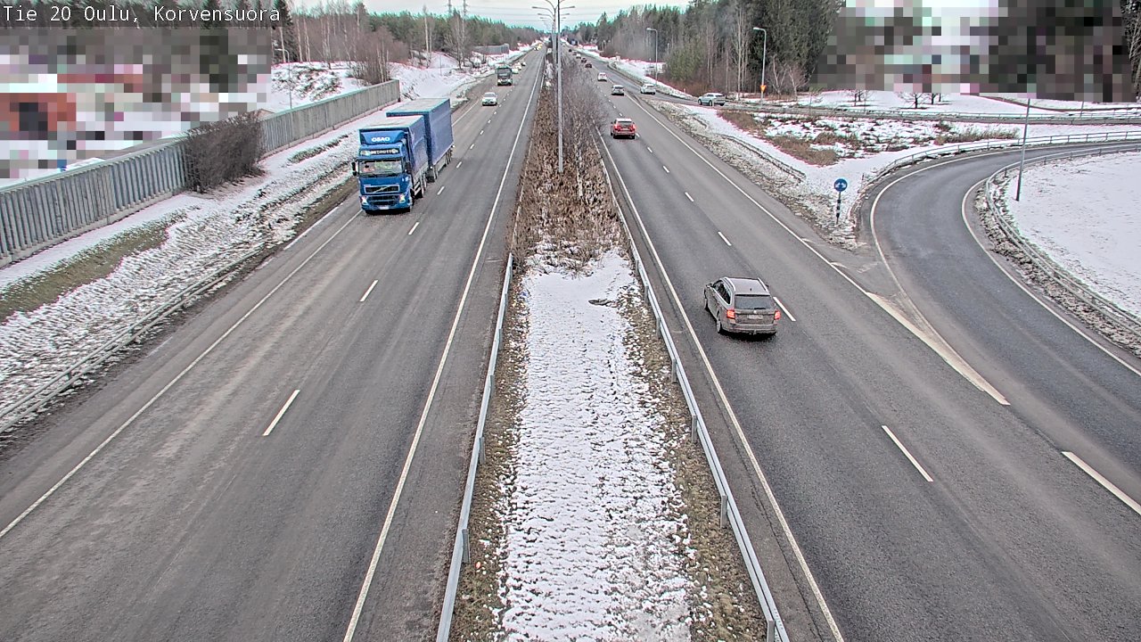 Kelikamerat Kuva Tie 20 Oulu Korvensuora, Oulu, Pohjois-Pohjanmaa