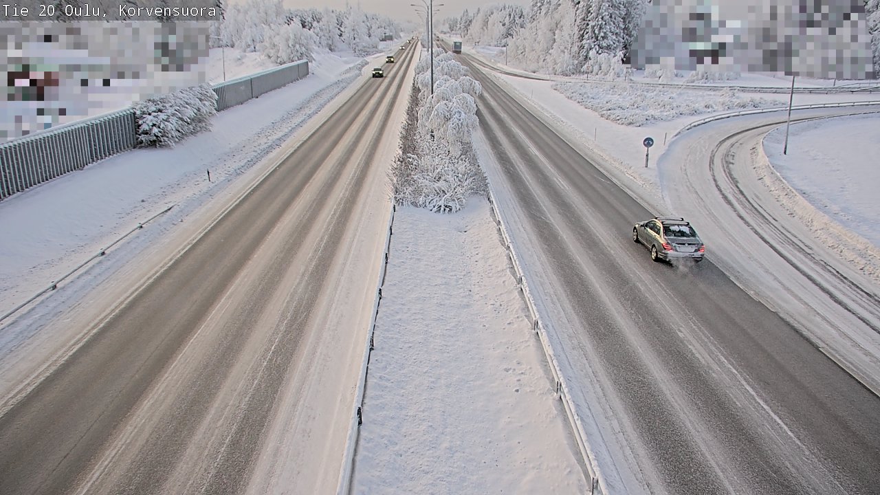 Weather Camera Image Väg 20 Uleåborg Korvensuora, Oulu, Pohjois-Pohjanmaa