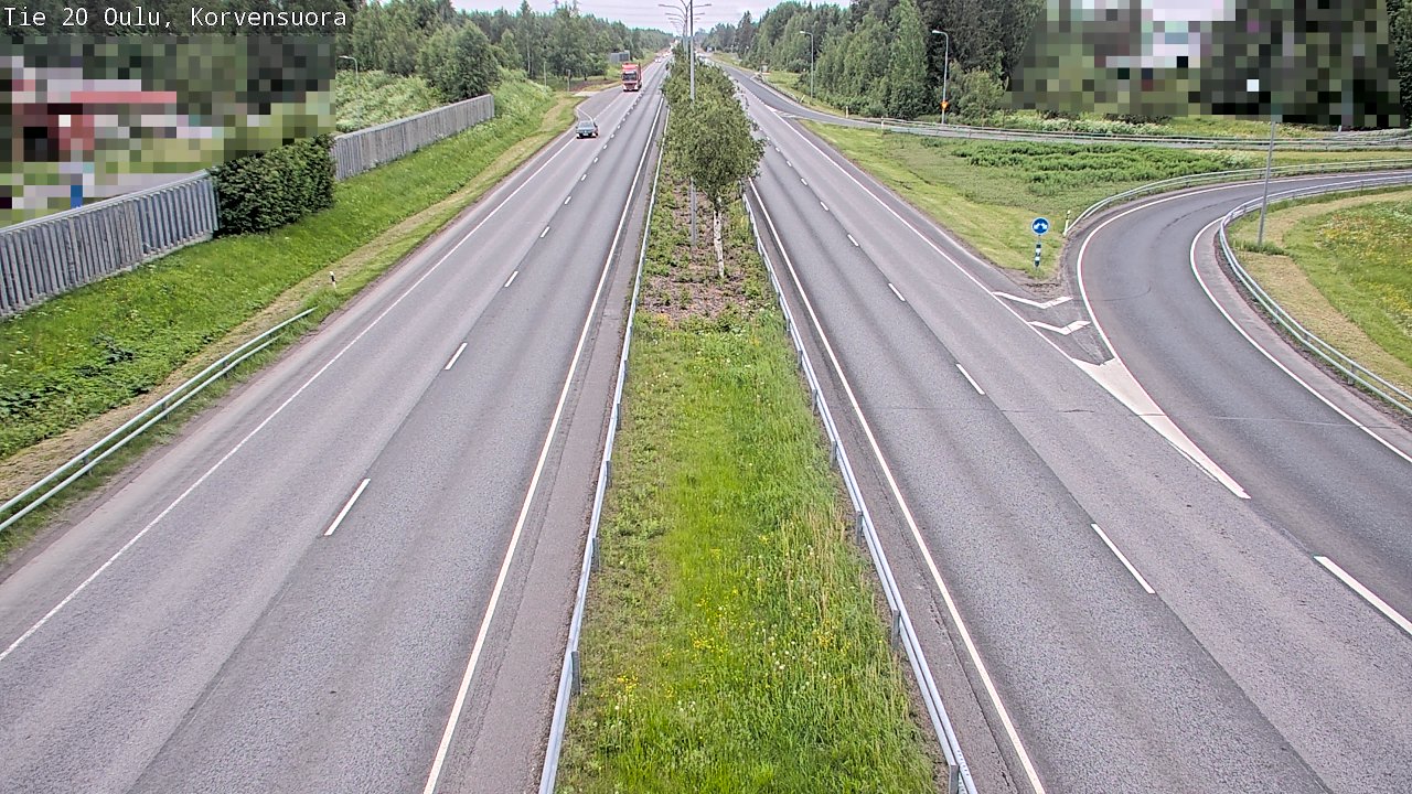 Kelikamerat Kuva Tie 20 Oulu Korvensuora, Oulu, Pohjois-Pohjanmaa