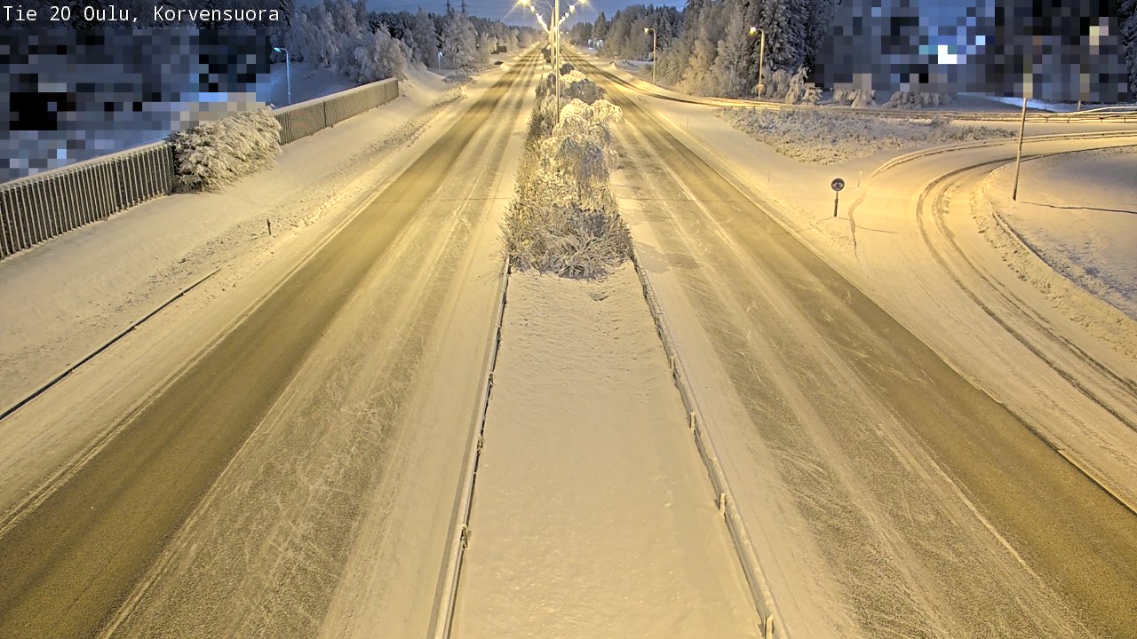 Weather Camera Image Road 20 Oulu Korvensuora, Oulu, Pohjois-Pohjanmaa