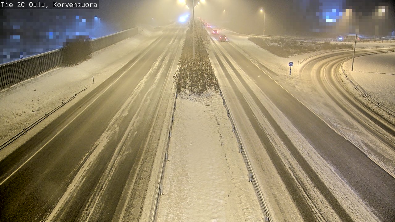 Weather Camera Image Väg 20 Uleåborg Korvensuora, Oulu, Pohjois-Pohjanmaa