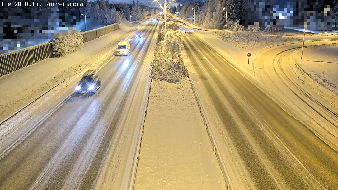 Kelikamerat Kuva Tie 20 Oulu Korvensuora, Oulu, Pohjois-Pohjanmaa