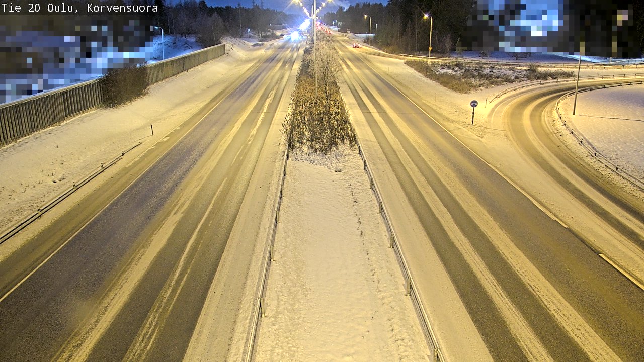Weather Camera Image Road 20 Oulu Korvensuora, Oulu, Pohjois-Pohjanmaa