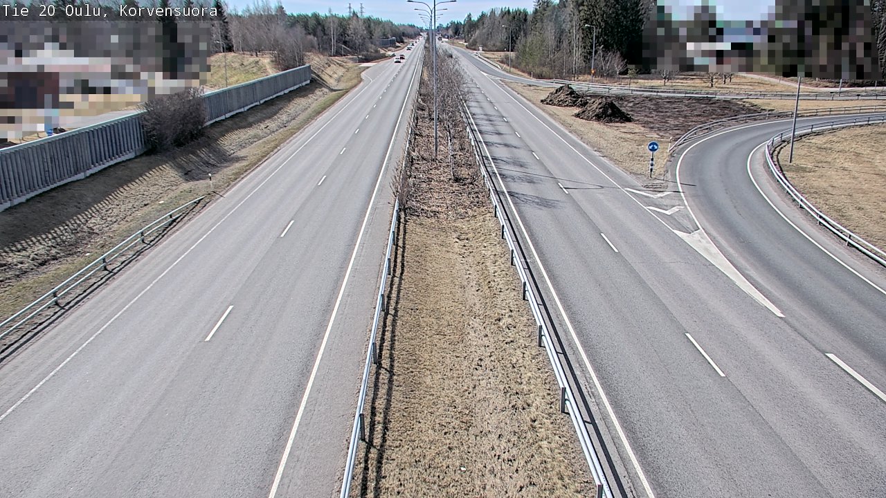 Kelikamerat Kuva Tie 20 Oulu Korvensuora, Oulu, Pohjois-Pohjanmaa