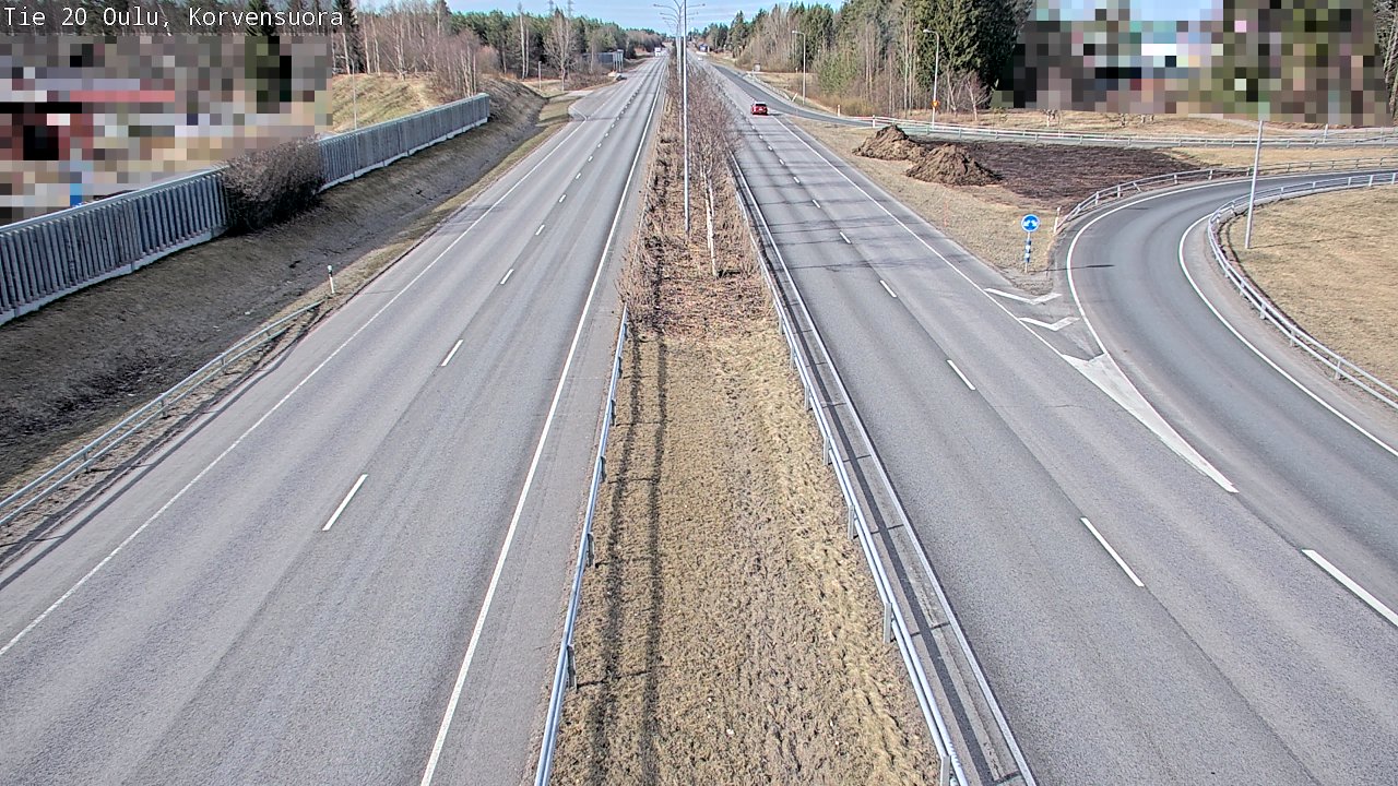 Kelikamerat Kuva Tie 20 Oulu Korvensuora, Oulu, Pohjois-Pohjanmaa